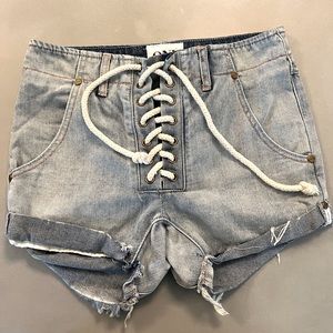One Teaspoon Super Freak Denim Shorts